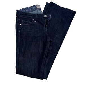 PAIGE Women’s Dark Wash Denim Boot Cut Jeans - size 26